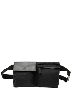 Gucci Pre-Owned 2000-2015 GG Canvas Double Pocket belt bag - Black