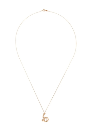 Charlotte Chesnais 18K yellow gold B diamond necklace