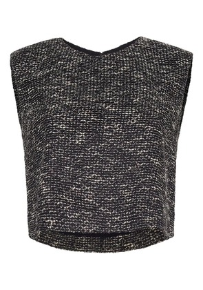 Adam Lippes Mercer tweed top - Black