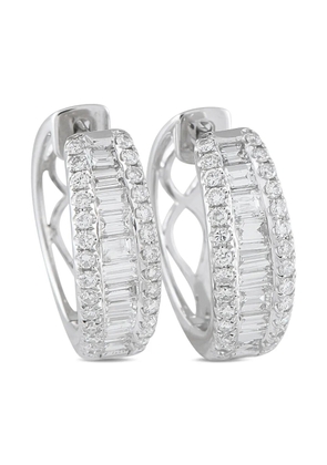 LB Exclusive 18K white gold diamond earrings - Silver