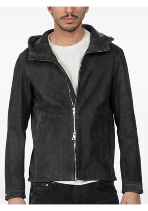 Giorgio Brato hooded zip-fastening jacket - Grey