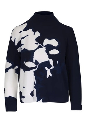 Akris floral high-neck sweater - Blue