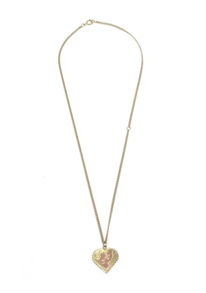CHANEL Pre-Owned 2005 heart pendant necklace - Gold