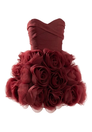 Ana Radu strapless mini dress - Red