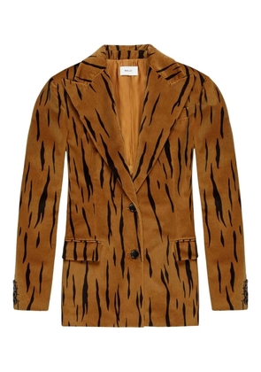 Bally tiger-print velvet blazer - Neutrals