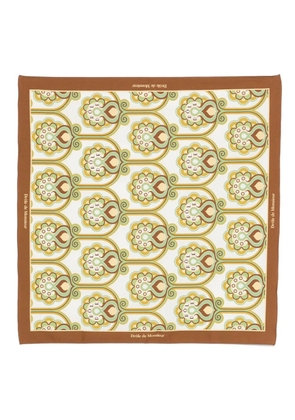 Drôle De Monsieur floral scarf - White