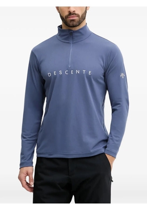 DESCENTE zip top - Blue
