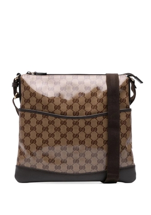 Gucci Pre-Owned 2016-2025 GG Crystal Flat Messenger Bag crossbody bag - Brown