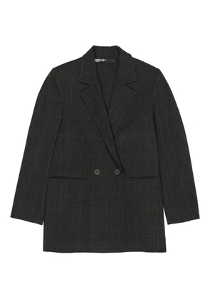 Bimba y Lola double-breasted checked blazer - Grey