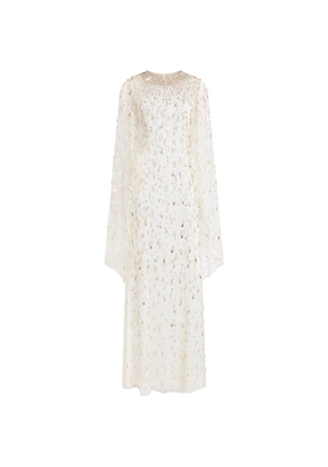 Jenny Packham Hestia embellished maxi dress - White