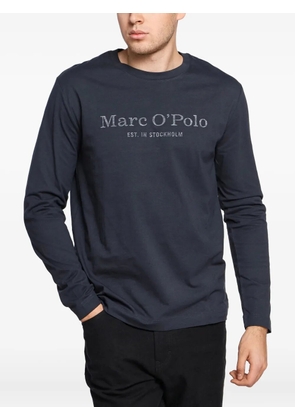 Marc O'Polo logo-print long-sleeve T-shirt - Blue