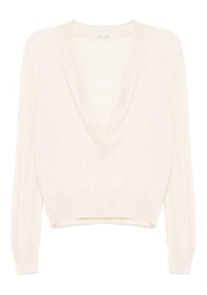 Recto sheer knitted top - Neutrals