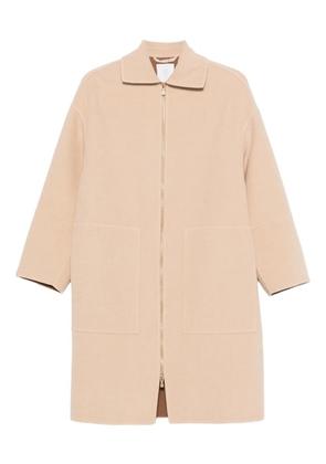 Eleventy pocket zip-front coat - Neutrals