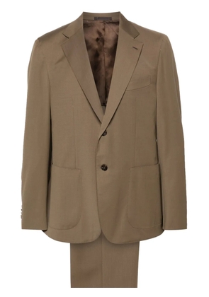 Caruso notched-lapels single-breasted suit - Neutrals