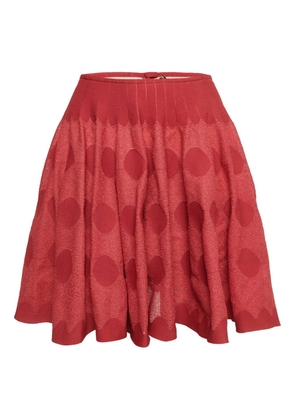 Alaïa Pre-Owned 2024 patterned-jacquard skirt - Red