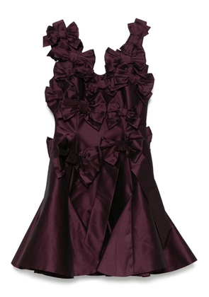Viktor & Rolf bow bouquet mini dress - Purple
