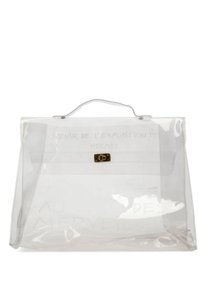 Hermès Pre-Owned 1997 Vinyl Souvenir De L Exposition Kelly handbag - White