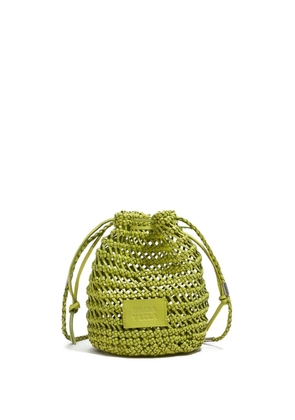 Bimba y Lola plaited-leather mini bag - Green