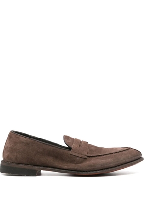 Alberto Fasciani Homer suede loafers - Brown