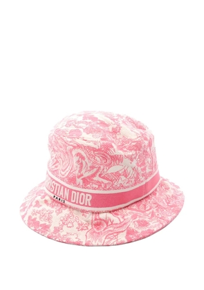 Christian Dior Pre-Owned 2020s D-Bobby embroidery bucket hat - Pink