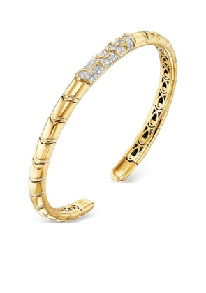 MARINA B 18K yellow gold Ondine diamond bangle bracelet