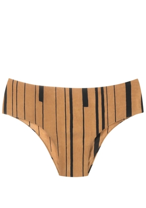 Lenny Niemeyer striped bikini bottoms - Brown