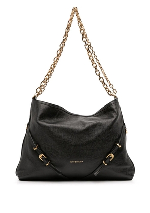 Givenchy Pre-Owned 2023 Medium Leather Voyou Chain Crossbody shoulder bag - Black