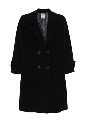 Celine Pre-Owned 1980s double-breasted coat - Blue