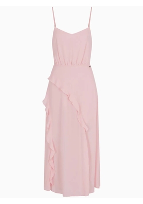 Armani Exchange ruffle-edge dress - Pink