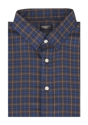 FAHERTY check-pattern shirt - Blue