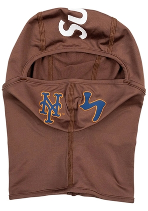 Supreme x MLB Kanji Teams 'New York Mets - Brown' lightweight balaclava