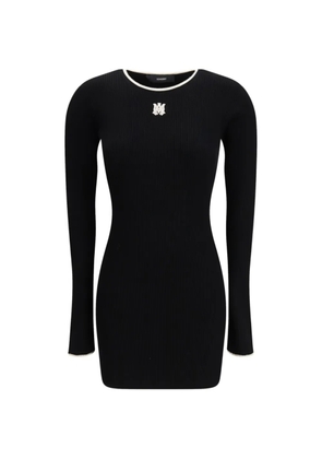 AMIRI MA logo-embroidery mini dress - Black