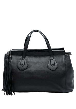 Gucci Pre-Owned 2016-2025 Leather Lady Tassel Top Handle Bag handbag - Black