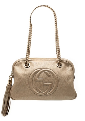 Gucci Pre-Owned 2000-2015 Leather Soho Chain Zip shoulder bag - Gold