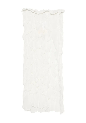 RÓISÍN PIERCE asymmetric hem skirt - White