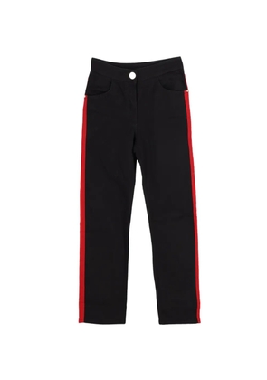 Balmain Pre-Owned denim stripe trousers - Black