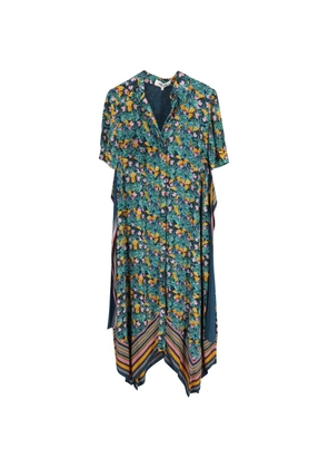 Diane Von Furstenberg Vintage Kendyl belted print dress - Green