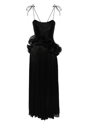 Ana Radu ruffled maxi dress - Black
