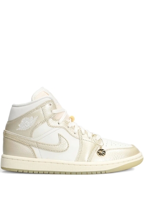 Nike Air Jordan 1 Mid SE perforated-toe sneakers - White