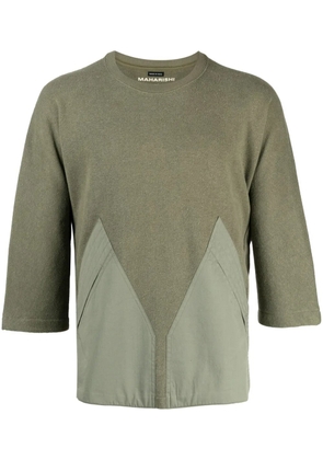 Maharishi crew-neck knitted T-shirt - Green