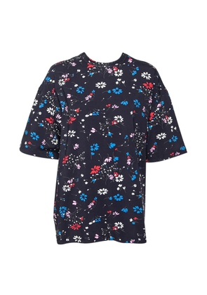 Balenciaga Pre-Owned 2024 floral-print cotton T-shirt - Blue