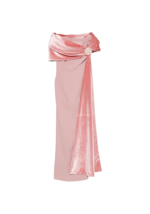 JEAN-LOUIS SABAJI embellished draped maxi dress - Pink