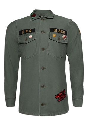 MadeWorn Guns N Roses-appliqué shirt - Green