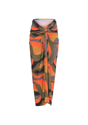 Lygia & Nanny Diana Pareo knot print - Orange