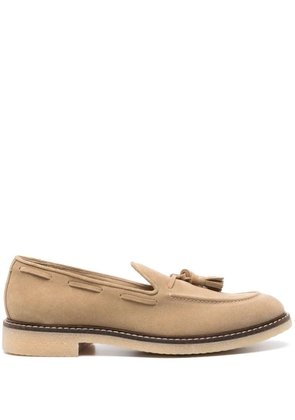 Eleventy suede boat shoes - Brown