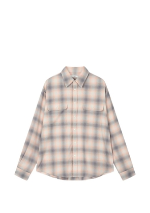 TOMBOY check chest-pocket shirt - Neutrals