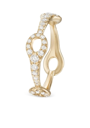 Melissa Kaye 18K yellow gold small Lola Diamond Needle ring