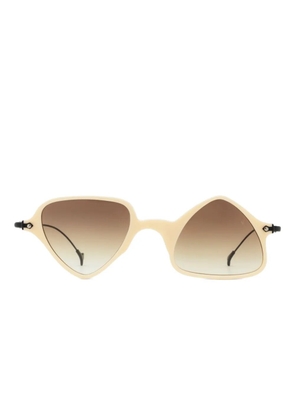 Eyepetizer Twiggy geometric-frame sunglasses - Neutrals