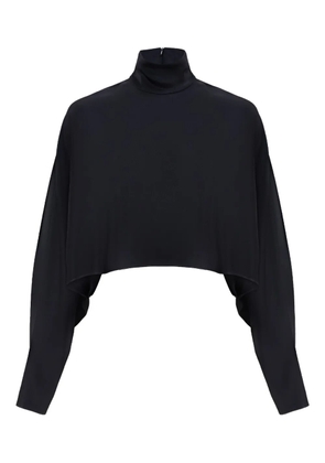 LAPOINTE high-neck cropped top - Black