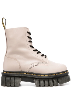 Dr. Martens Audrick 8-Eyeye Lux leather ankle boots - Neutrals